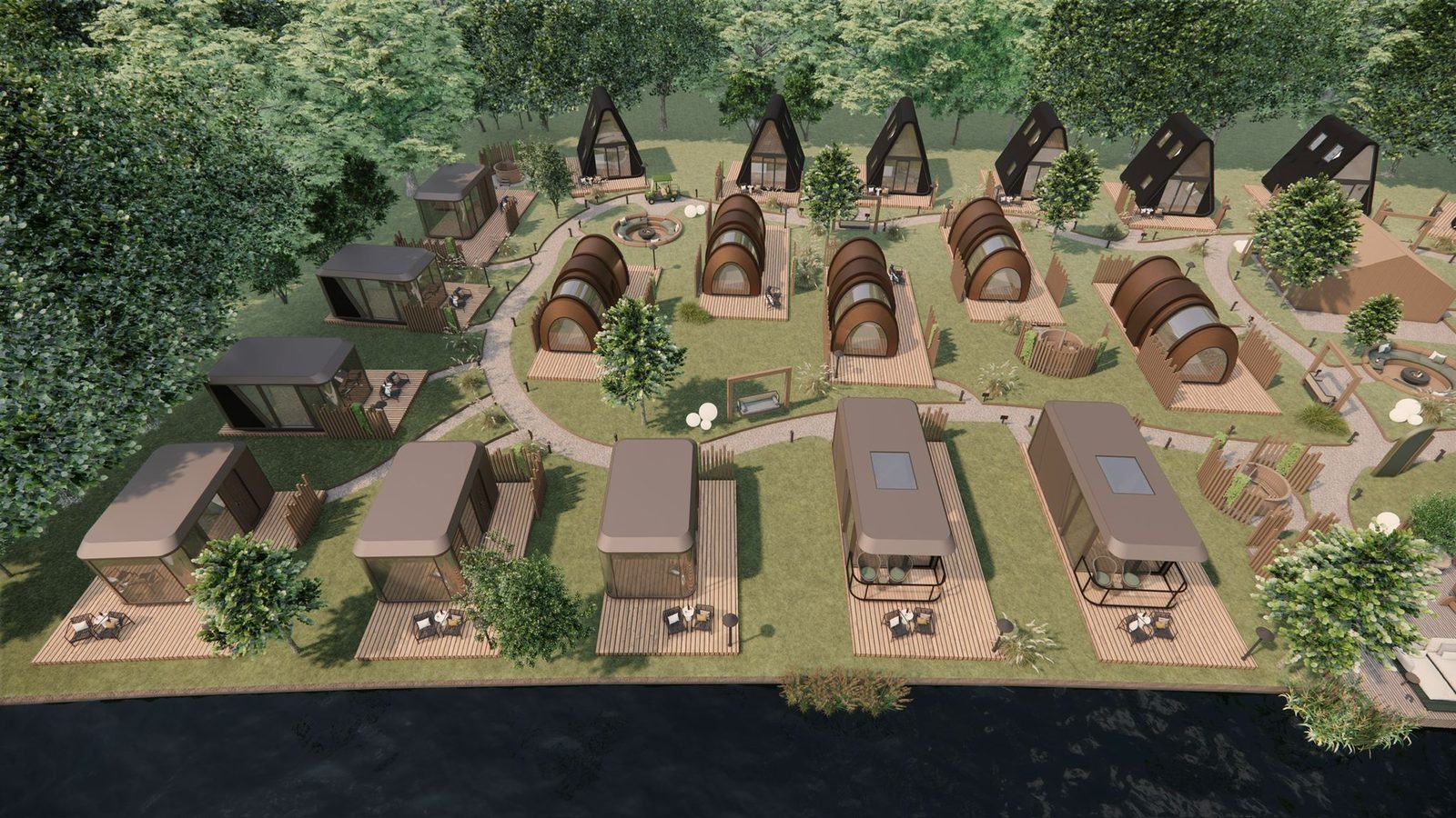 Villa Allura Paradijsvogel — Overzicht recreatiepark Meppel